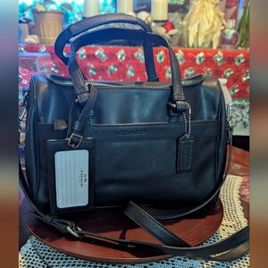 Coach Dark Leather Satchel